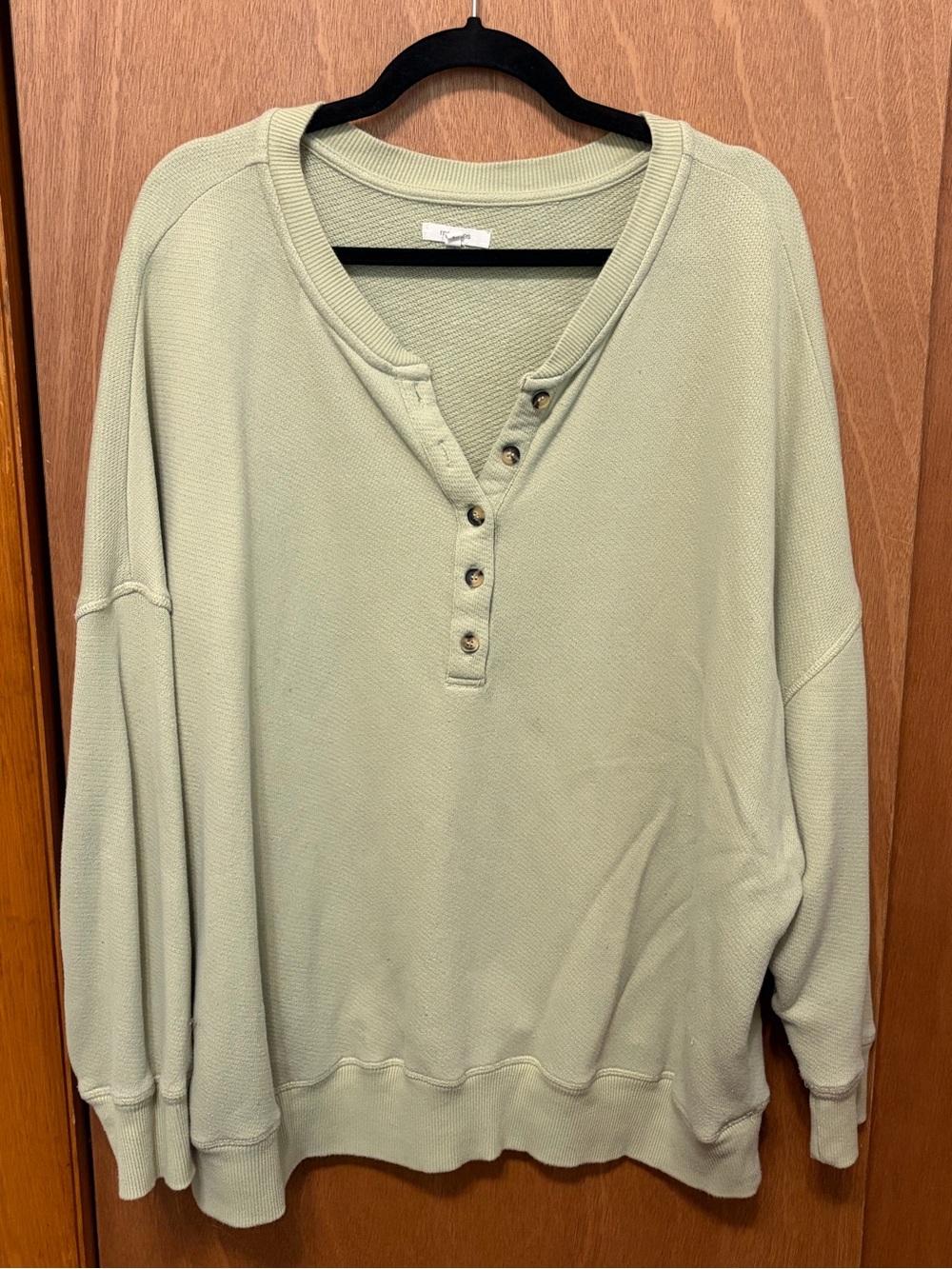 Maurices Sage Green Henley Pullover